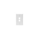 LEVITON White 1-Gang 2-Port Standard Wall Plate 