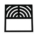 Jones Stephens Black Plastic Top Grate for Floor Sink 