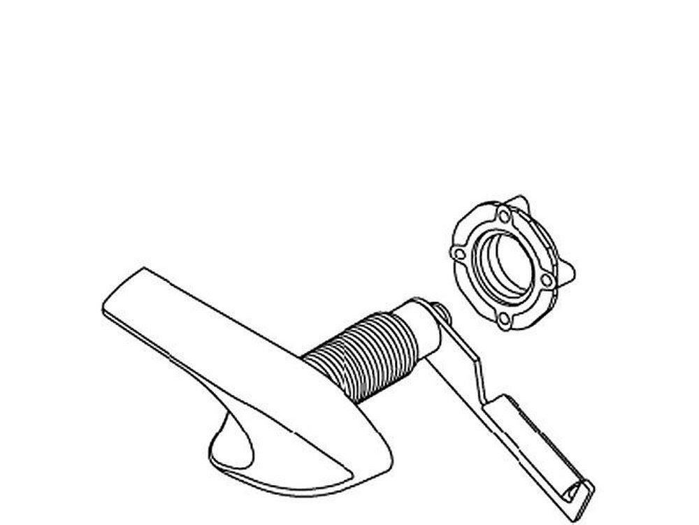 KOHLER Polished Chrome Right-Hand Trip Lever 