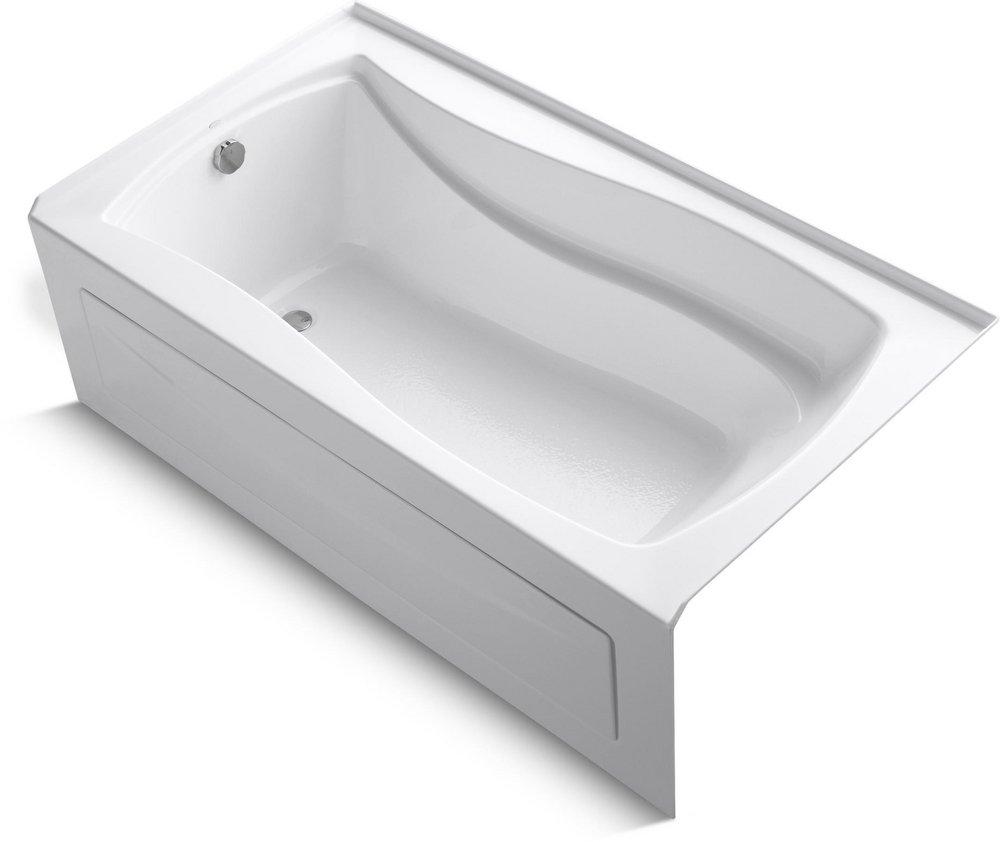 KOHLER White 66 x 36 in. Soaker Alcove Bathtub Left Drain 