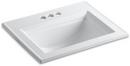 KOHLER White Drop-in Basin 