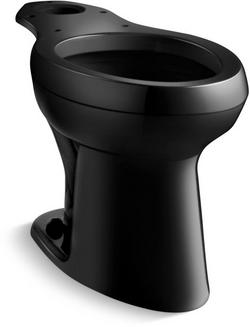 Elongated Toilet Bowl in Black Black