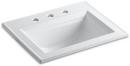 KOHLER White Drop-in Basin 