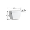 KOHLER White 1.6 gpf Toilet Tank 
