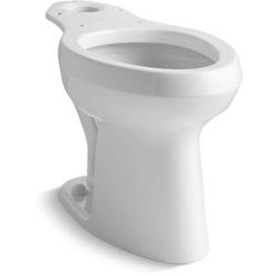 Elongated Toilet Bowl in White