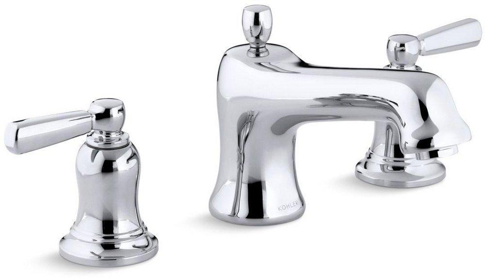 KOHLER Polished Chrome Bath Faucet Trim with Double Lever Handle 