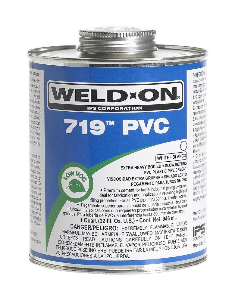 Weld-On&reg; Regular Set Plastic White Pipe Cement 