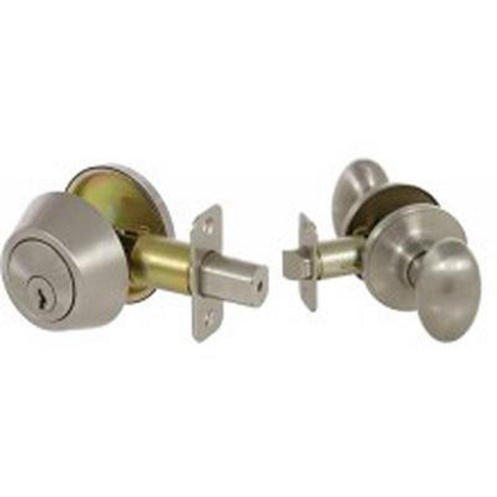 Delaney Satin Nickel Door Knob in Satin Nickel 