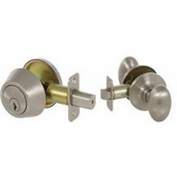 Privacy Door Knob in Satin Nickel