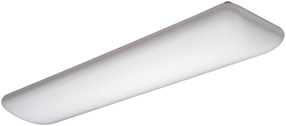 Lithonia Lighting White 64W 2-Light Fluorescent Medium Bi-Pin T8 Linear Ceiling Fixture in White 