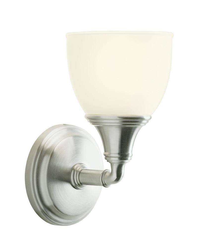 KOHLER Vibrant&reg; Brushed Nickel 100W 1-Light Wall Sconce 