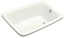 66 x 41-3/4 in. Total Massage Drop-In Bathtub with Reversible Drain in White