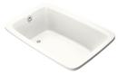 66 x 42 in. Soaker Drop-In Bathtub with Reversible Drain in White