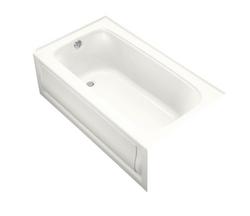 60 in. x 32 in. Soaker Alcove Bathtub with Left Drain in White
