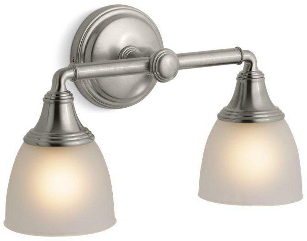 KOHLER Vibrant&reg; Brushed Nickel Double Wall Sconce 