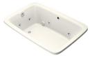 66 x 42 in. Thermal Air Drop-In Bathtub with Reversible Drain in Biscuit