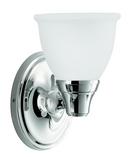 KOHLER Polished Chrome 100W 1-Light Standard Base Incandescent Wall Sconce 