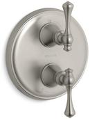 Single Lever Handle Traditional Stack Valve Trim in Vibrant Brushed Nickel