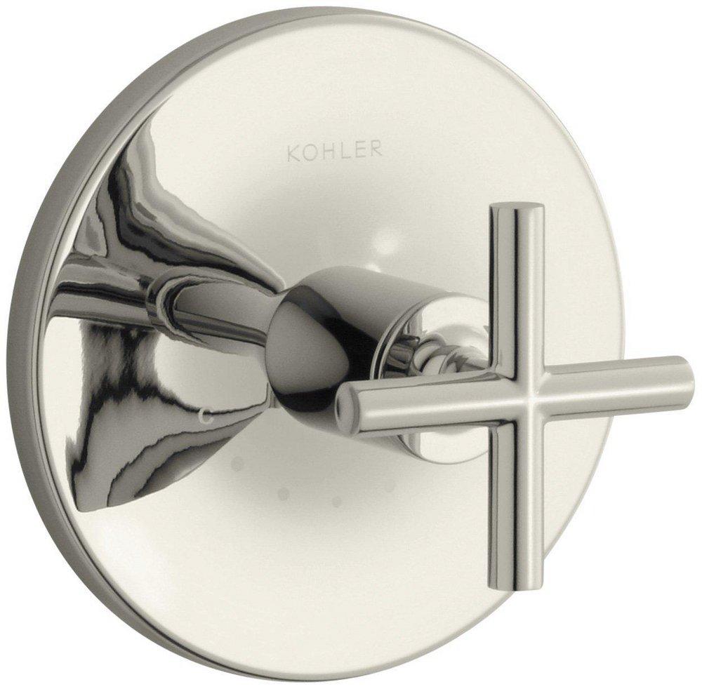 KOHLER Vibrant&reg; Polished Nickel Valve Trim with Single Cross Handle 