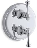 Single Lever Handle Traditional Stack Valve Trim in Polished Chrome