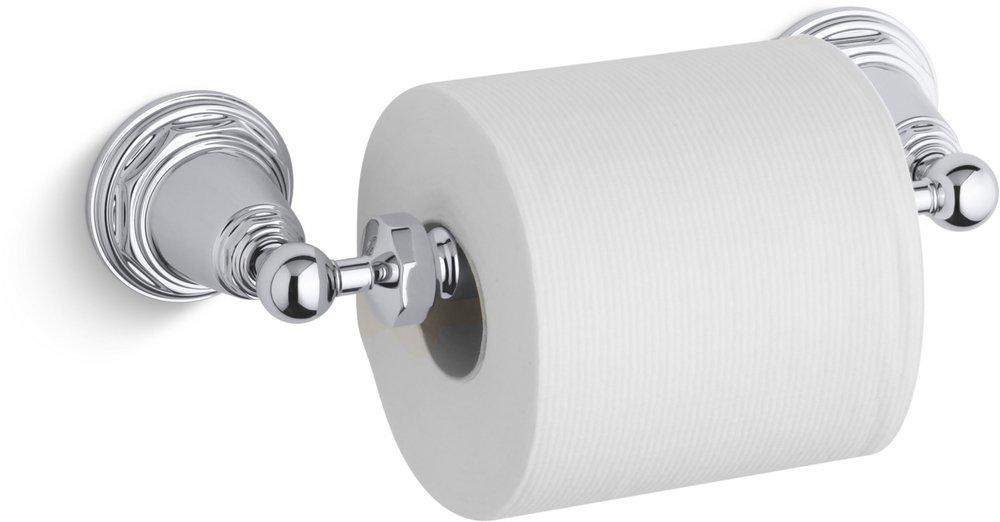 KOHLER Polished Chrome Wall Mount Toilet Tissue Holder 