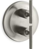 KOHLER Vibrant&reg; Brushed Nickel Two Handle Bathtub & Shower Faucet (Trim Only) 