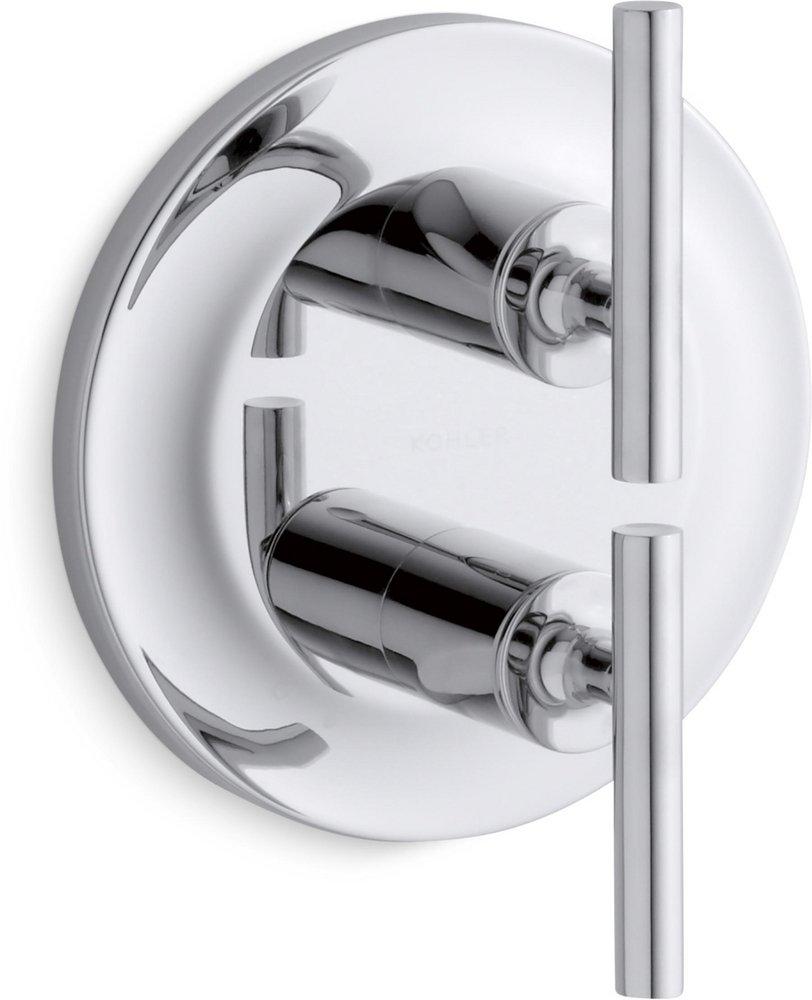 KOHLER Polished Chrome Two Handle Bathtub & Shower Faucet (Trim Only) 