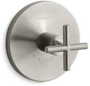 KOHLER Vibrant&reg; Brushed Nickel Valve Trim with Single Cross Handle 