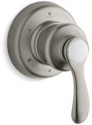 KOHLER Vibrant&reg; Brushed Nickel Single Handle Lever Brass Transfer Valve Trim 