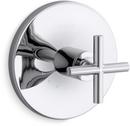 KOHLER Polished Chrome Valve Trim with Single Cross Handle 