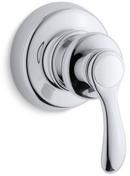 KOHLER Polished Chrome Single Handle Lever Brass Transfer Valve Trim 