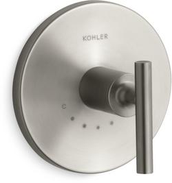 Single Handle Thermostatic Valve Trim in Vibrant® Brushed Nickel