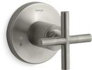 KOHLER Vibrant&reg; Brushed Nickel Transfer Valve Trim Only with Single Cross Handle 