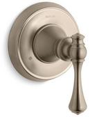 Transfer Valve Trim Only with Single Lever Handle in Vibrant Brushed Bronze