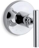 KOHLER Polished Chrome Single Lever Handle Valve Trim for Volume Control Valve 