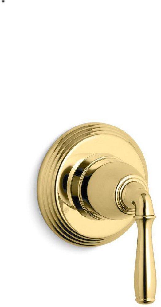 KOHLER Vibrant&reg; Polished Brass Single Handle Lever Brass Transfer Valve Trim 
