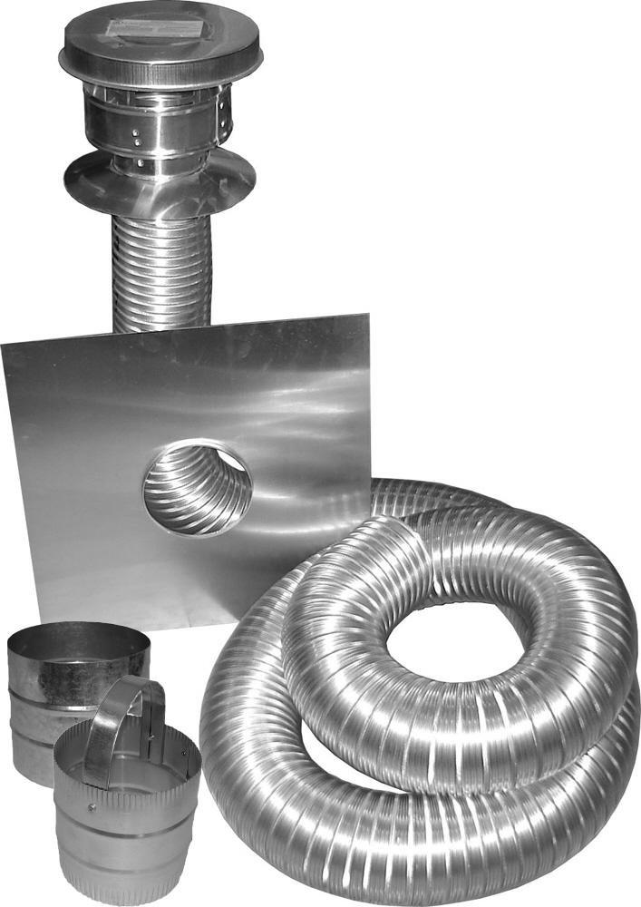 Deflecto 35 ft. Chimney Liner Aluminum Alloy 