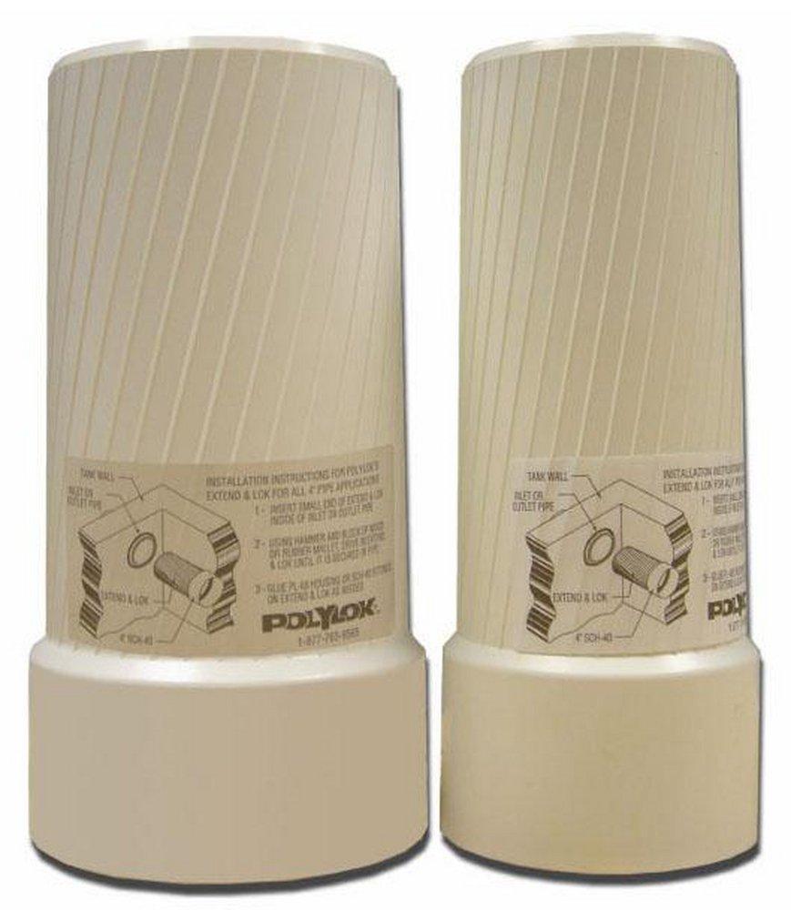 Polylok White 6-13/20 in. PVC Adapter in White 