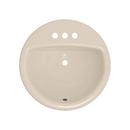 PROFLO&reg; Biscuit 19 x 19 in. Drop-in Bathroom Sink with 4 in. Centerset Faucet Holes 
