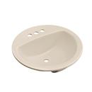 PROFLO&reg; Biscuit 19 x 19 in. Drop-in Bathroom Sink with 4 in. Centerset Faucet Holes 