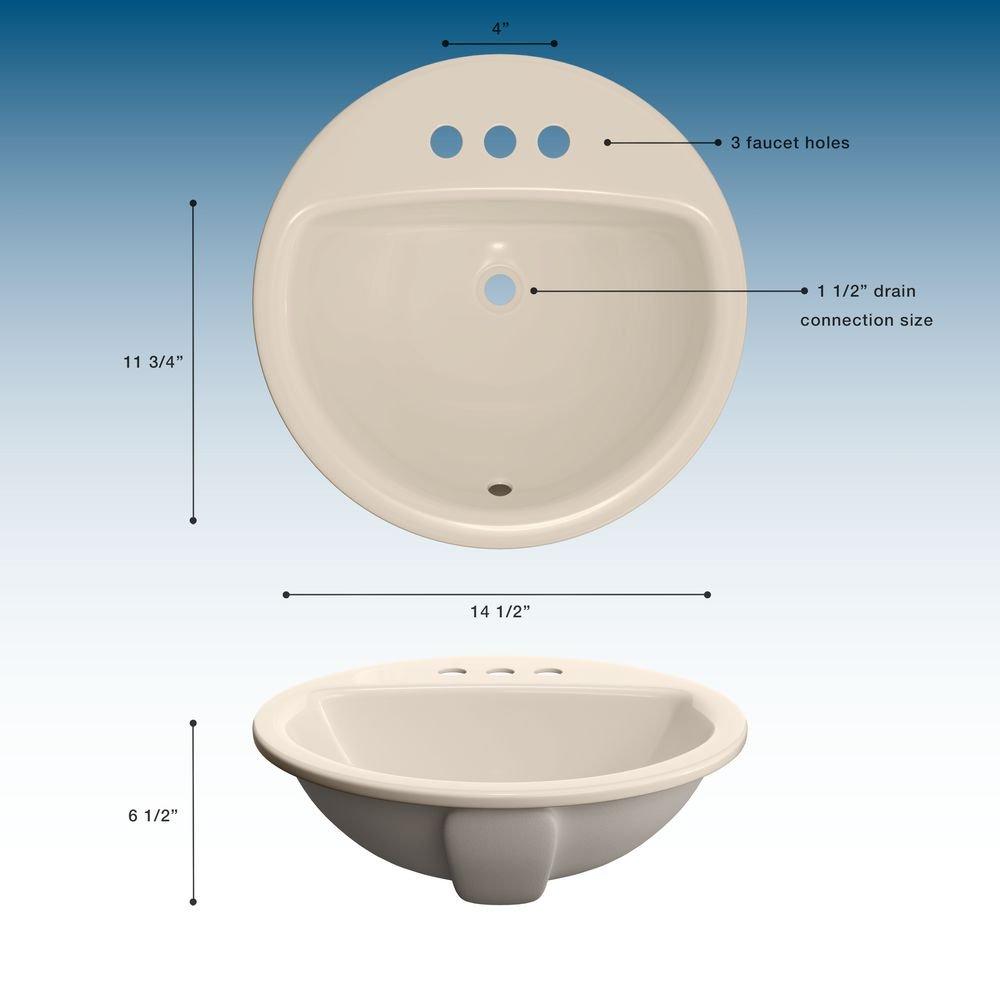 PROFLO&reg; Biscuit Drop-in Basin 