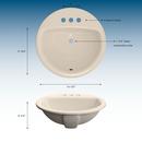 PROFLO&reg; Biscuit Drop-in Basin 