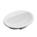 PROFLO&reg; White 20 x 17 in. Single Hole Drop-in Bathroom Sink 
