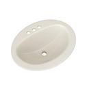 PROFLO&reg; Biscuit 20 x 17 in. Drop-in Bathroom Sink with 4 in. Centerset Faucet Holes 