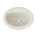 PROFLO&reg; Biscuit 20 x 17 in. Drop-in Bathroom Sink with 4 in. Centerset Faucet Holes 