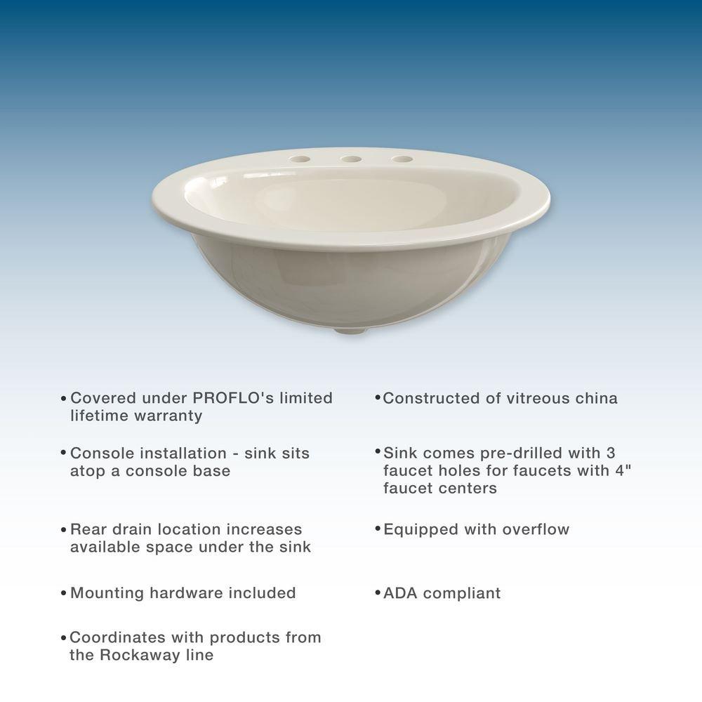 PROFLO&reg; Biscuit Drop-in Basin 