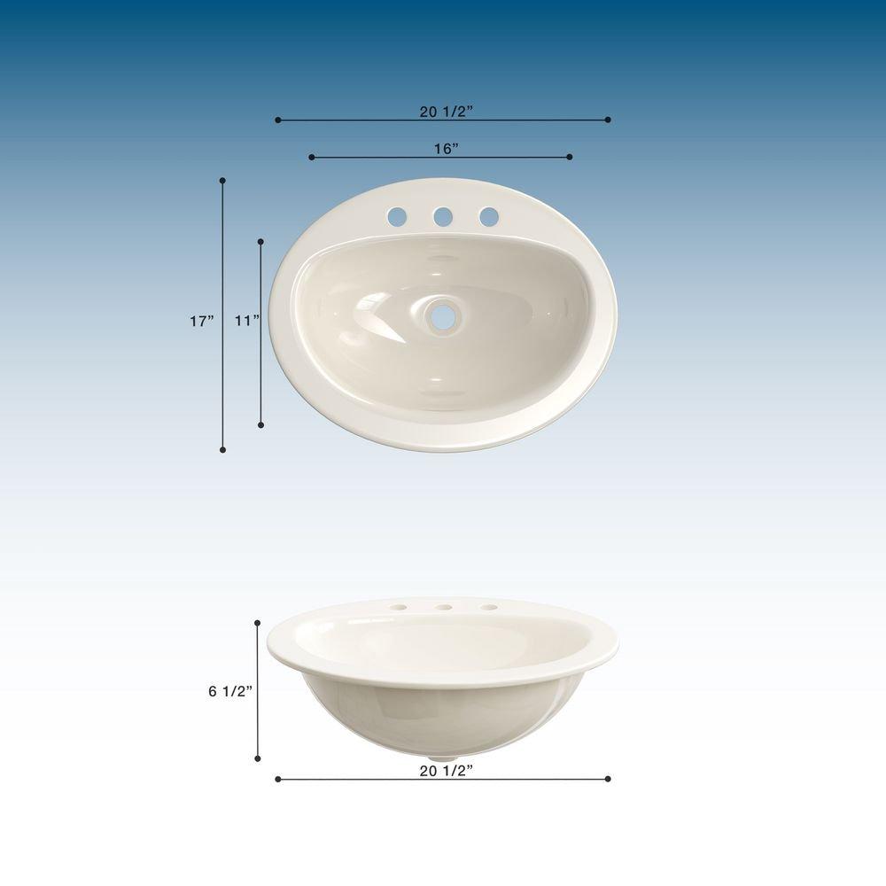 PROFLO&reg; Biscuit Drop-in Basin 