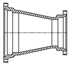 6 x 3 in. Mechanical Joint Domestic Ductile Iron C110 Full Body Reducer (Less Accessories)