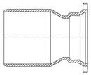 Tyler Union 4 in. Plain End x Mechanical Joint Domestic Asphaltic Ductile Iron C153 AWWA Short Body Reducer with Cement-lined 