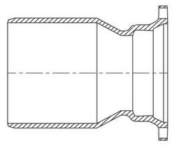10 x 6 in. Mechanical Joint Domestic Small End Ductile Iron C153 Short Body Reducer (Less Accessories)